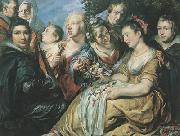 Peter Paul Rubens The Artist with the Van Noort Family (MK01) oil on canvas